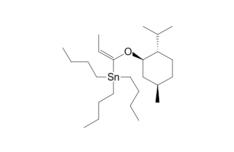 (1E,1'R,2'S,5'R)-(-)-1-(2'-Isopropyl-5'-methylcyclohexyloxy)-1-tributylstannyl-1-propene