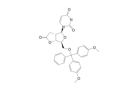 5'-O-DIMETHOXYTRITYLURIDINE-2'-DEOXY-2'-ALPHA-C,3'-O-GAMMA-BUTYROLACTONE;2,3-DIHYDRO-[2',3'-DIDEOXY-5'-O-(4,4'-DIMETHOXYTRITYL)-URIDINO]-[2',3'-B]