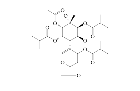 4-ALPHA-ACETYL-2-BETA,5-ALPHA,8-TRIISOBUTYRYL-1-BETA,3-ALPHA,10,11-TETRAHYDROXYBISABOLENE