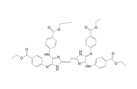 4,4'-Bis(4-ethoxycarbonylphenylamino)-5,5'-bis(4-ethoxycarbonylphenylimino)-2,5,2',5'-tetrahydro-1H,1'H-2,2'-ethane-1,2-diylidenebisimidazole