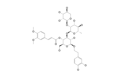 #4;TEUCROSIDE-3''',4'''-O-DIMETHYLETHER;2-(3,4-DIHYDROXYPHENETHYL)-O-ALPHA-L-LYXOPYRANOSYL-(1->2)-ALPHA-L-RHAMNOPYRANOSYL-(1->3)-4-O-3,4-DIMETHOXY-TRANS-CINNAMOY