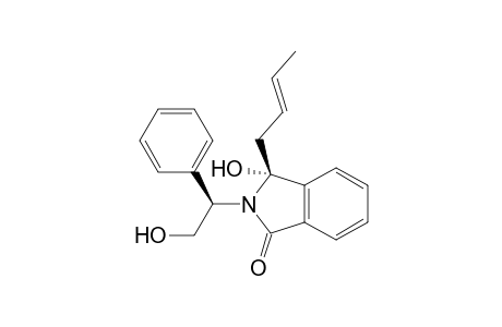 (.alpha.R,3R)-3-(But-2-enyl)-3-hydroxy-2-(2-hydroxy-1-phenylethyl)-2,3-dihydroisoindol-1(1H)-one