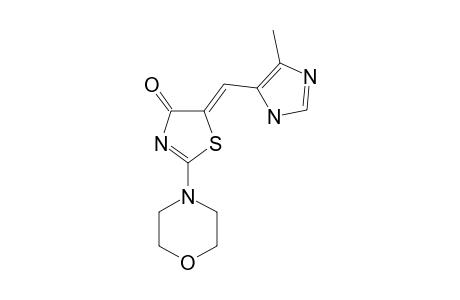 (Z)-5-[(4-METHYL-1H-IMIDAZOL-5-YL)-METHYLIDENE]-2-MORPHOLINOTHIAZOL-4(5H)-ONE