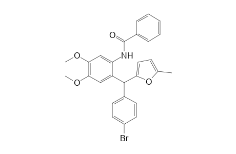 N-{2-[(4-Bromophenyl)(5-methyl-2-furyl)methyl]-4,5-dimethoxyphenyl}benzamide