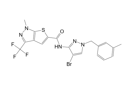 1H-thieno[2,3-c]pyrazole-5-carboxamide, N-[4-bromo-1-[(3-methylphenyl)methyl]-1H-pyrazol-3-yl]-1-methyl-3-(trifluoromethyl)-