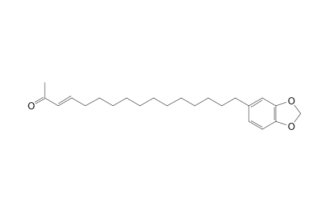 2-Oxo-16-(3',4'-methylenedioxyphenyl)-trans-3-hexadecene