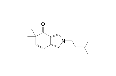 2-(3-METHYL-BUT-2-ENE)-5,5-DIMETHYL-2,5-DIHYDRO-4H-ISOINDOL-4-ONE