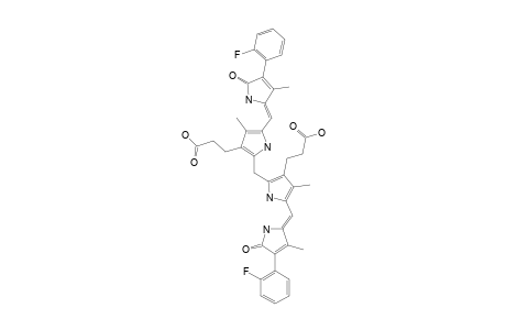 2,18-DESVINYL-2,18-BIS-(ORTHO-FLUOROPHENYL)-BILIRUBIN-III-ALPHA