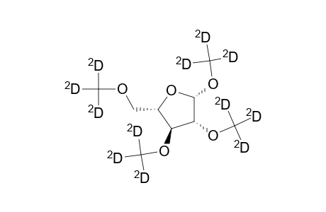 Trideuteriomethyl 2,3,5-tri-O-trideuteriomethyl-.beta.,l-arabofuranoside