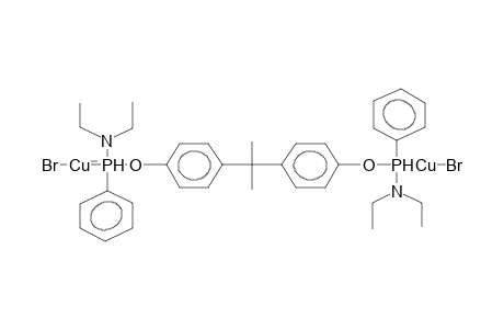 2,2-BIS[4-(N,N-DIETHYLAMINOPHENYLPHOSPHINOXY)PHENYL]PROPANE-BIS(COPPERBROMIDE) COMPLEX