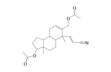 Acetic acid, 3-acetoxy-6-(2-cyanovinyl)-3a,6-dimethyl-2,3,3a,4,5,5a,6,9,9a,9b-decahydro-1H-cyclopenta[a]naphthalen-7-ylmethyl ester