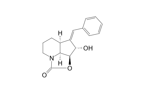 (5S,7S,8S,11S)-6-Benzylidene-7-hydroxy-9-oxa-1-azatricyclo[6.2.1.0(5,11)]undecan-10-one