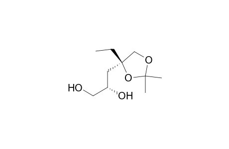 1,2-Propanediol, 3-(4-ethyl-2,2-dimethyl-1,3-dioxolan-4-yl)-, [R-(R*,S*)]-