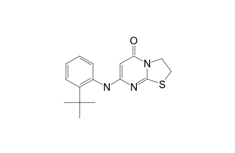 2-((2-TERT.-BUTYLPHENYL)-IMINO)-2,3-DIHYDRO-[1,3]-THIAZOLO-[3,2-A]-PYRIMIDIN-4-ONE