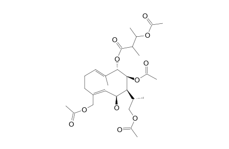 SALVIADIENOL-B;(1E,4Z)-9-ALPHA-(3'-ACETOXY-2'-METHYL-BUTYRYLOXY)-8-BETA,12,15-TRIACETOXY-7-ALPHA-H-GERMACRA-1(10),4-DIENE-6-BETA-OL