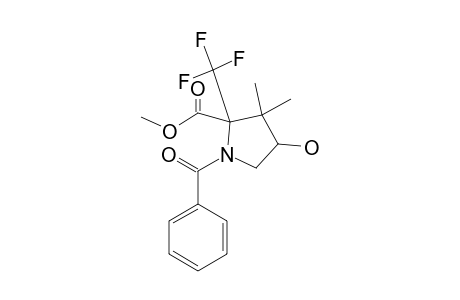 N-BENZOYL-3,3-DIMETHYL-2-TRIFLUOROMETHYL-4-HYDROYPROLINE-METHYLESTER