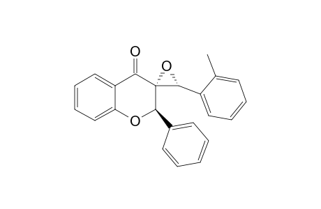 TRANS,TRANS-(+/-)-3'-(2-METHYLPHENYL)-2-PHENYLSPIRO-[CHROMAN-3,2'-OXIRAN]-4-ONE