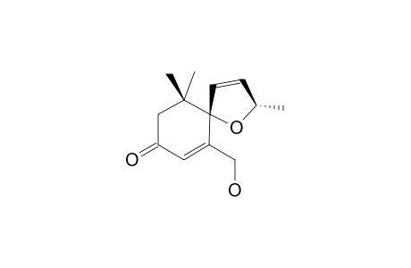 EXCOECARIOL-B;6-ALPHA,9-ALPHA-EPOXY-MEGASTIGMAN-4-ENE-13-OL-3-ONE