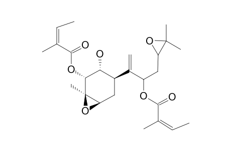 2-ALPHA,8-DIANGELOYLOXY-3-BETA,4-BETA,10,11-DIEPOXY-1-ALPHA-HYDROXYBISABOL-7-(14)-ENE