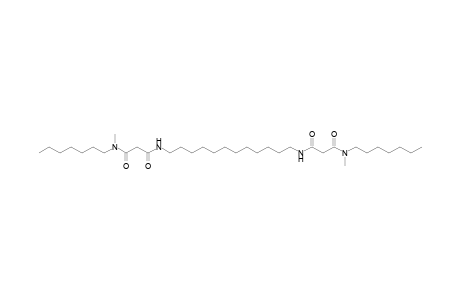 N-(n-Heptyl)-N'-(12-[2-(heptyl-methyl-carbamoyl)-acetylamino]-dodecyl)-N-methyl-malonamide