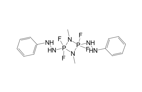 2,2,4,4-Tetrafluoro-1,3-dimethyl-2,4-bis(2-phenylhydrazino)-1,3,2,4-diazadiphosphetidine