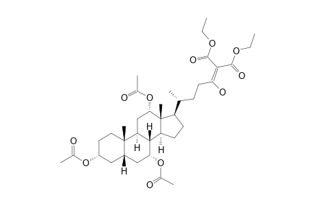 DIETHYL-3-ALPHA,7-ALPHA,12-ALPHA-TRIACETOXY-24-OXO-5-BETA-CHOLESTANE-26,27-DIOATE;(ENOL)