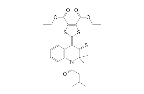 2-(1-isovaleryl-2,2-dimethyl-3-thioxo-4-quinolylidene)-1,3-dithiole-4,5-dicarboxylic acid diethyl ester