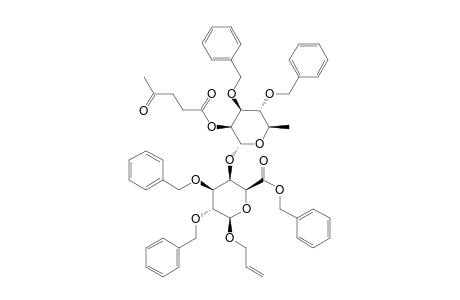 BENZYL-(3,4-DI-O-BENZYL-2-O-LEVULINOYL-ALPHA-L-RHAMNOPYRANOSYL)-(1->4)-(ALLYL-2,3-DI-O-BENZYL-BETA-D-GALACTOPYRANOSYL)-URONATE