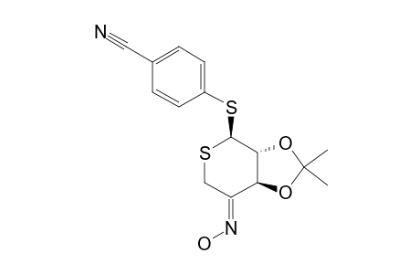 4-CYANOPHENYL-2,3-O-ISOPROPYLIDENE-1,5-DITHIO-ALPHA-L-THREO-PENTO-PYRANOSID-4-ULOSE-OXIME