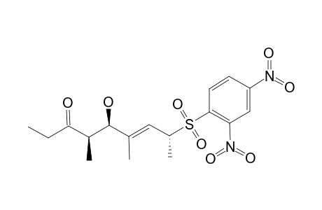 (+/-)-(4-R/S,5-R/S,6-E,8-R/S)-8-[(2,4-DINITROPHENYL)-SULFONYL]-5-HYDROXY-4,6-DIMETHYLNON-6-EN-3-ONE