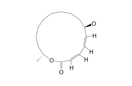 (2Z,4Z,6R,15R)-6-HYDROXYHEXADECA-2,4-DIEN-15-OLIDE