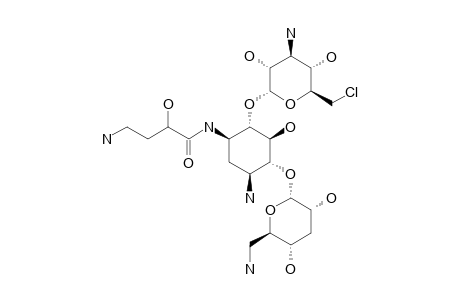 6''-CHLORO-3',6''-DIDEOXY-AMIKACIN