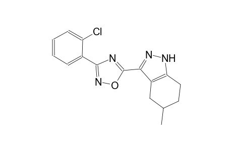 1H-indazole, 3-[3-(2-chlorophenyl)-1,2,4-oxadiazol-5-yl]-4,5,6,7-tetrahydro-5-methyl-