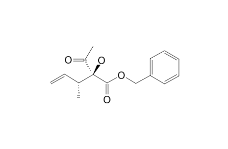 (2R*,3S*)-BENZYL-2-ACETYL-2-HYDROXY-3-METHYLPENT-4-ENOATE