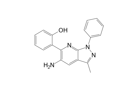 2-(5-Amino-3-methyl-1-phenyl-1H-pyrazolo[3,4-b]pyridin-6-yl)phenol