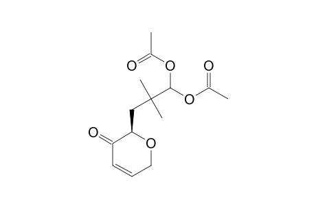 (S)-1,1-BIS-(ACETYLOXY)-3,6-DIHYDRO-ALPHA,ALPHA-DIMETHYL-3-OXO-2H-PYRAN-2-PROPANAL