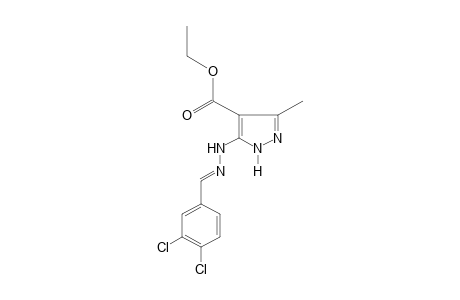 5-[(3,4-DICHLOROBENZYLIDENE)HYDRAZINO]-3-METHYLPYRAZOLE-4-CARBOXYLIC ACID, ETHYL ESTER