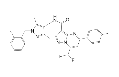 7-(difluoromethyl)-N-[3,5-dimethyl-1-(2-methylbenzyl)-1H-pyrazol-4-yl]-5-(4-methylphenyl)pyrazolo[1,5-a]pyrimidine-3-carboxamide