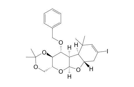 4a(S),4b(R),5(R),5a(S),9a(R),10a(S),11a(S)-2-iodo-7,7,4,4-tetramethyl-1,4,4a,4b,5,5a,9,9a,10a,11a-decahydro-6,8,10,11-tetraoxabenzo[a]fluoren-5-yl benzyl ether