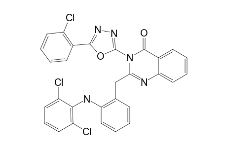 3-[5-(2-CHLORO-PHENYL)-1,3,4-OXADIAZOL-2-YL]-2-[2-[(2,6-DICHLORO-PHENYL)-AMINO]-BENZYL]-QUINAZOLIN-4(3H)-ONE