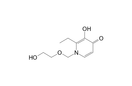 2-ethyl-1-(2-hydroxyethyloxymethyl)-3-oxidanyl-pyridin-4-one