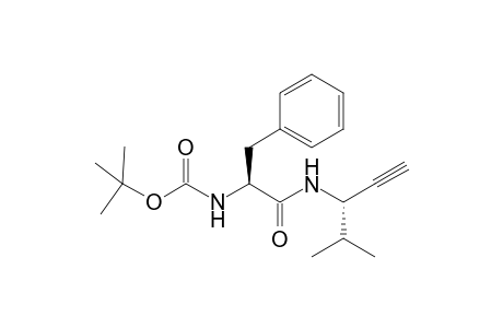 {(S)-1-[(S)-1-Isopropylprop-2-ynylcarbomoyl]-2-phenylethyl}carbamic acid t-butyl ester