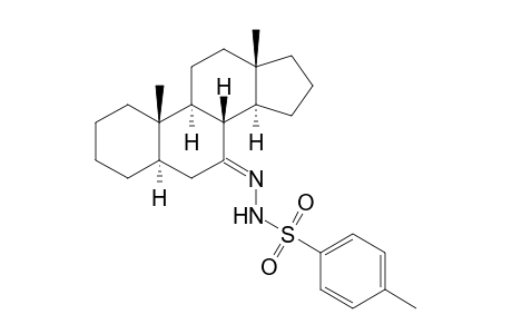 Benzenesulfonic acid, 4-methyl-, [(5.alpha.)-androstan-7-ylidene]hydrazide