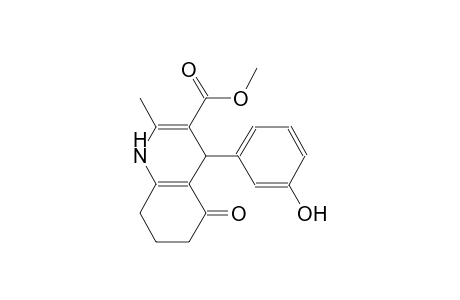 methyl 4-(3-hydroxyphenyl)-2-methyl-5-oxo-1,4,5,6,7,8-hexahydro-3-quinolinecarboxylate