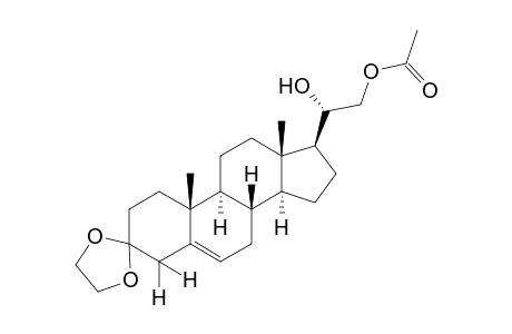 20β,21-dihydroxypregn-5-en-3-one, cyclic ethylene acetal, 21-acetate