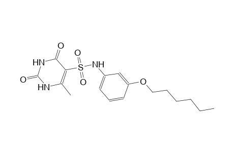 N-(3-hexoxyphenyl)-2,4-diketo-6-methyl-1H-pyrimidine-5-sulfonamide