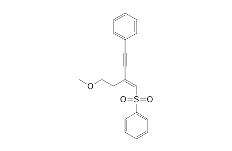 (E)-1-(Benzenesulfonyl)-2-(2-methoxyethyl)-4-phenylbut-1-en-3-yne