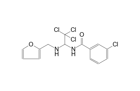 3-chloro-N-{2,2,2-trichloro-1-[(2-furylmethyl)amino]ethyl}benzamide