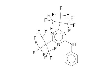 N-Phenyl-4,6-bis[2,2,2-trifluoro-1,1-bis(trifluoromethyl)ethyl]-1,3,5-triazin-2-amine