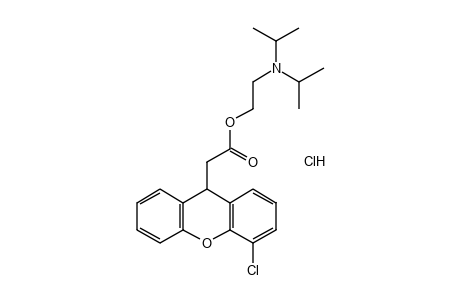 4-CHLOROXANTHENE-9-ACETIC ACID, 2-(DIISOPROPYLAMINO)ETHYL ESTER, HYDROCHLORIDE